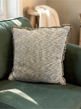 Opal House Fringe Jacquard Euro Pillow
